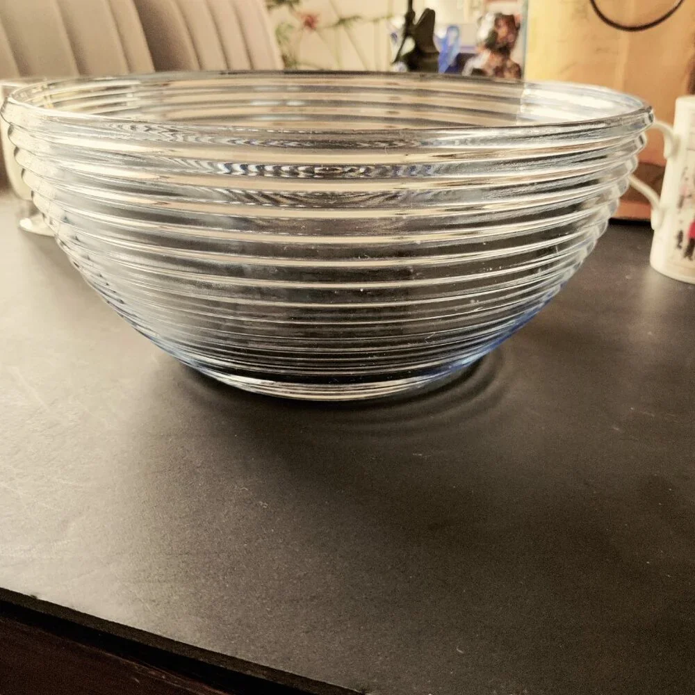 Salad Bowl, Park Avenue Lt Blue Vintage Art Deco Bowl by Anchor Hocking